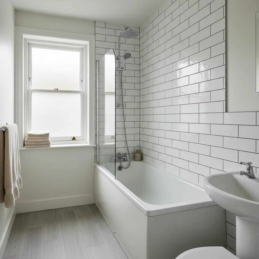 A finished bathroom refit in a Barking terraced house